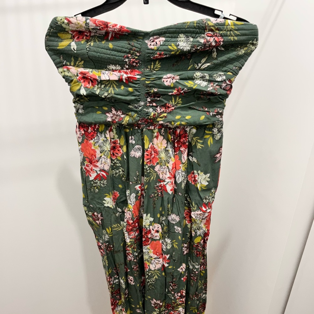 Olive Floral Jumpsuit💚